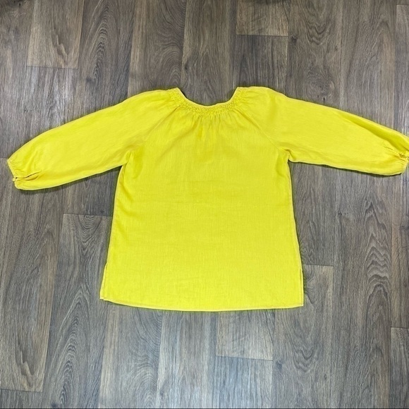 100% Linen Charter Club Linen Blouse - Picture 7 of 13
